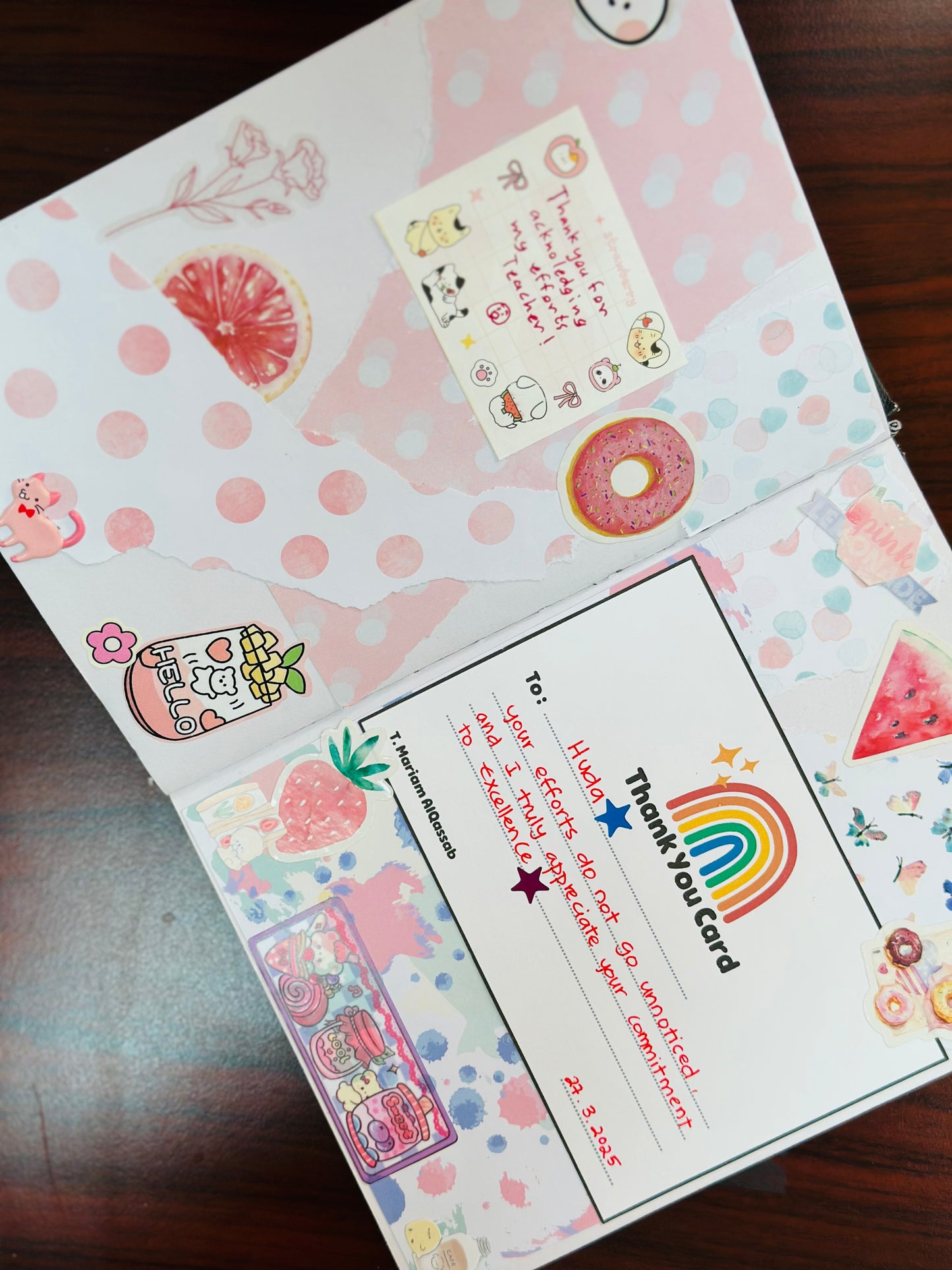 Thank you card
