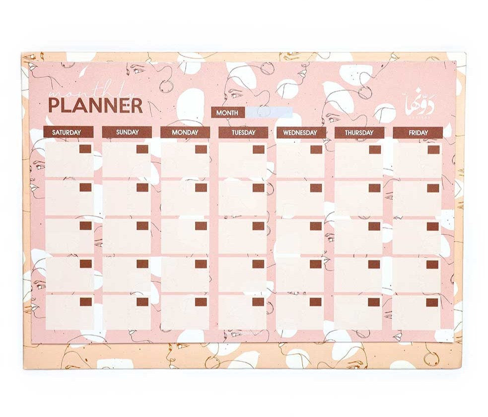 Girly desk calendar